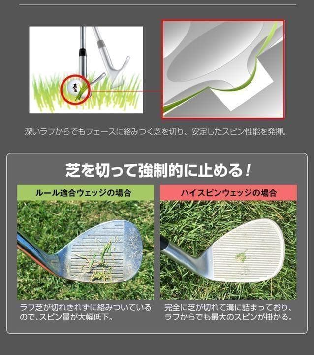 【左 超希少】世界最多角溝で超絶バックスピン★ ダイナミクス ハイスピンウェッジ