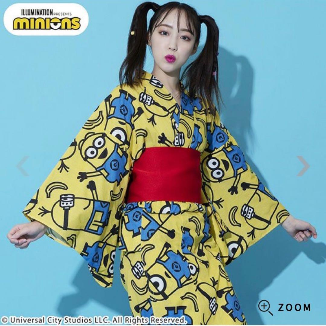 浴衣　ミニオン柄　新品　パニカム