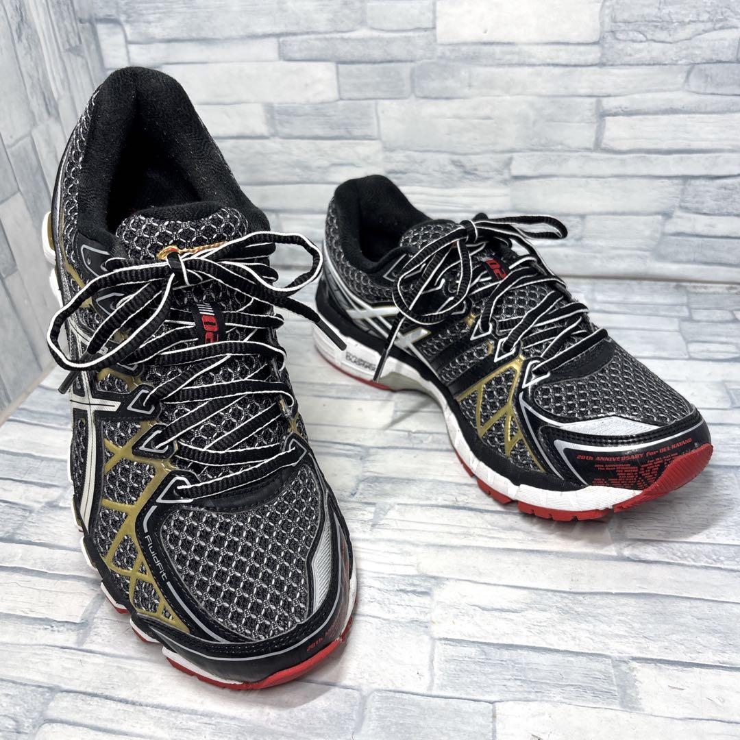 ✨美品✨アシックス ランニングシューズ ゲルカヤノ20 ブラック 25cm