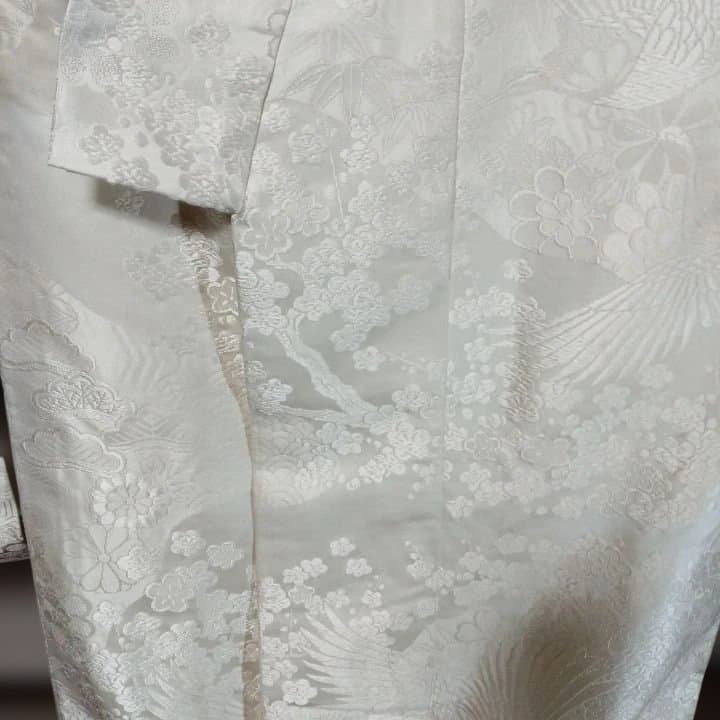 白無垢 たいへん愛でたい松竹梅に鶴の柄J