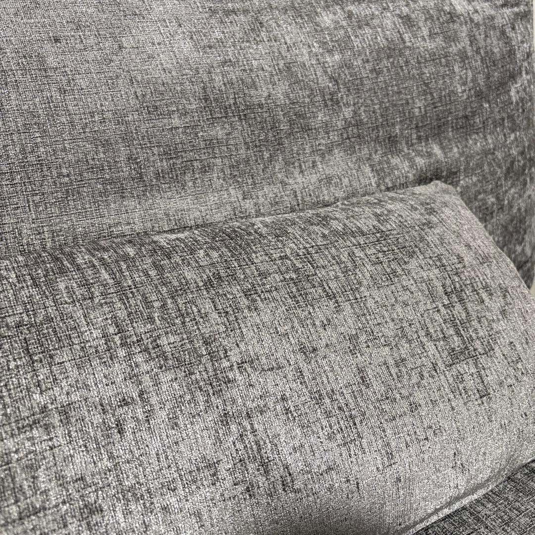 ナガノインテリア グレーソファ 3人掛けソファ　ハードメープル　飛騨産業