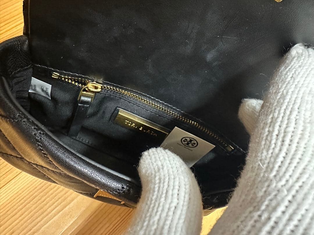 新品未使用 TORY BURCH ウェストポーチ レザー ブラック