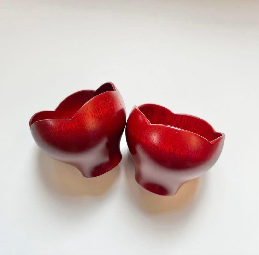 奥の麻衣子　漆　ぐい呑　豆鉢　2個　漆器