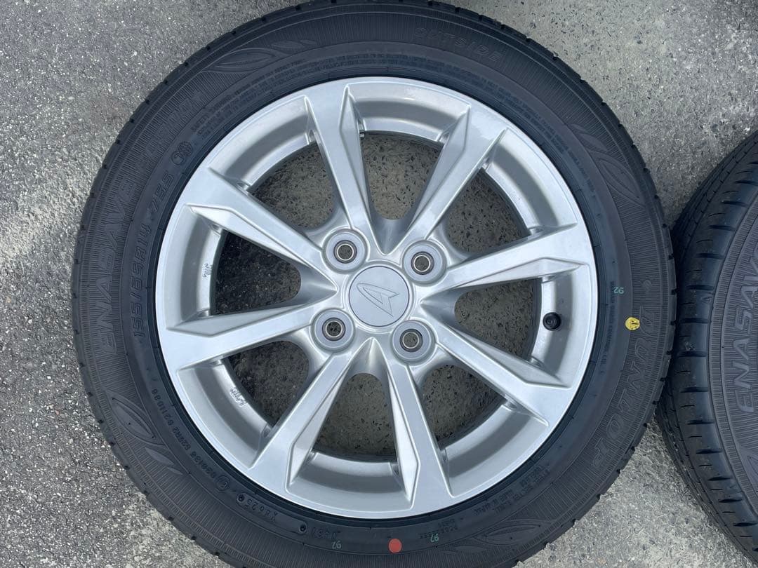 ☆ダイハツ　ミライース　14インチ　純正アルミホイール　4本セット　新車外し☆