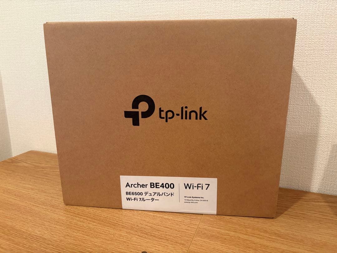TP-Link Archer BE400 Wi-Fi 7 ルーター