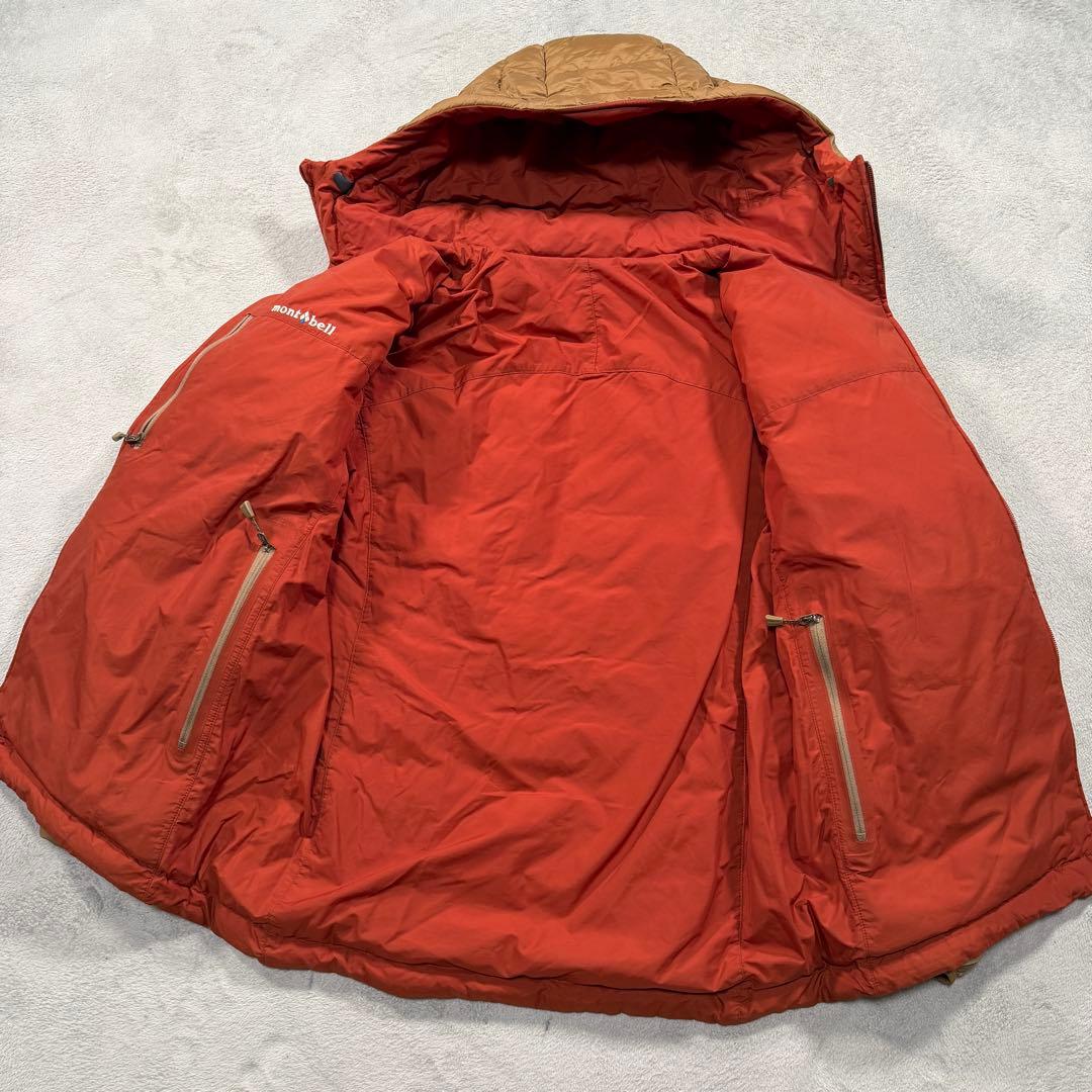 モンベル　1101492 リバーシブル　ダウンジャケット　ブラウン　Mサイズ