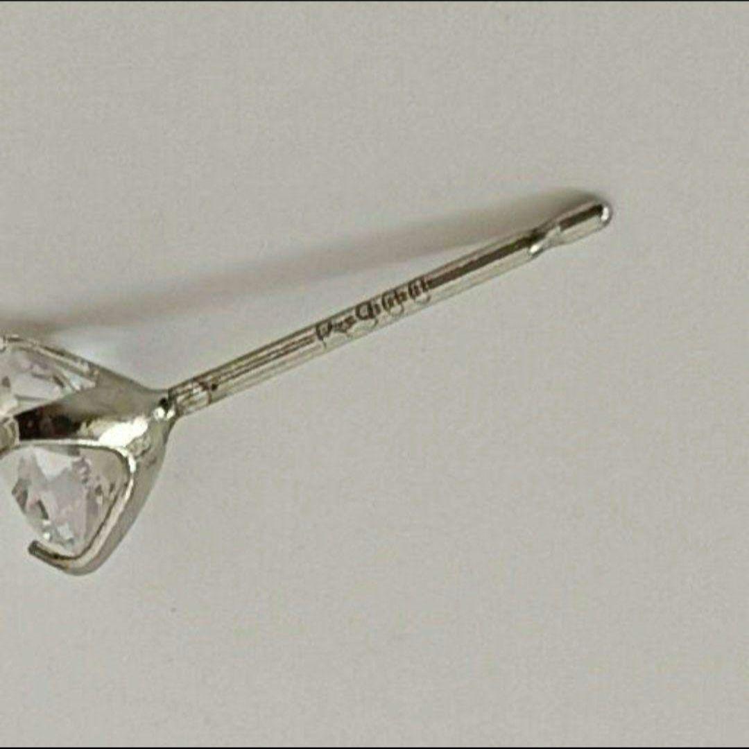 プラチナポストピアス　片耳PT900