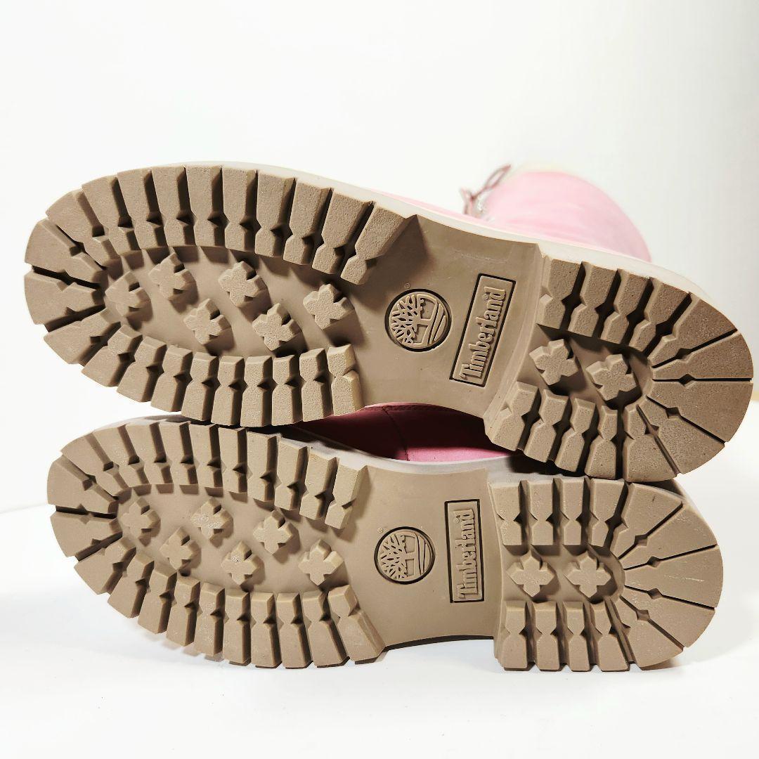Timberland 14インチ プレミアムロングブーツ 13ホール ピンク