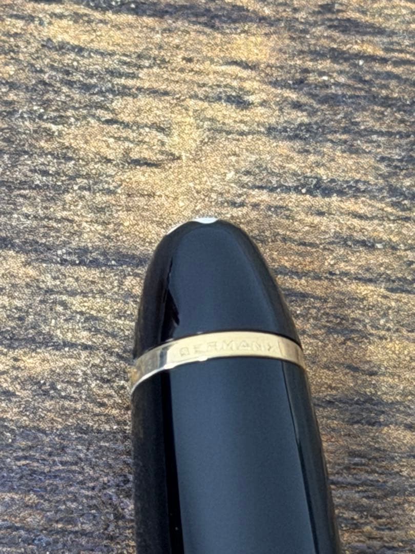 未使用に近い　146 ル グラン　14K 全金　2段エボナイトペン芯　万年筆　F