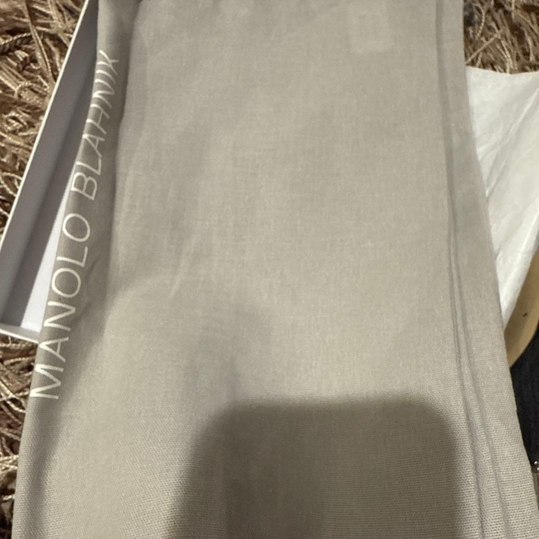 Manolo Blahnik ブラックミュール38