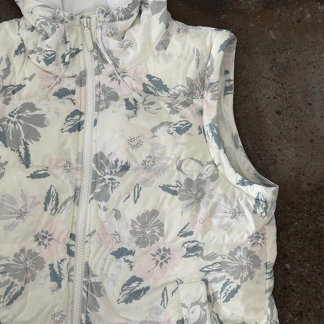 Callaway花柄　セットアップ　ダウン　スカート 総柄　上下セット