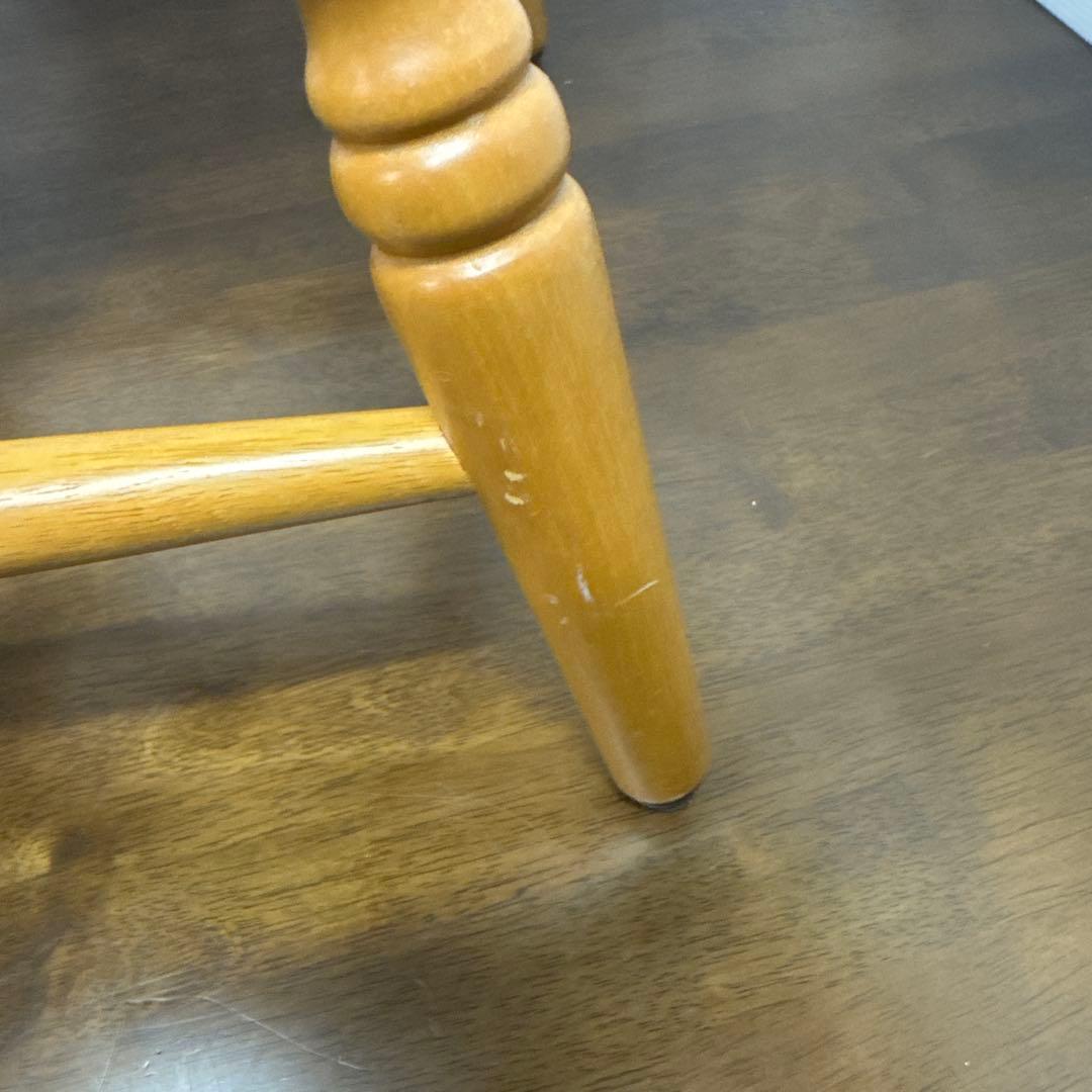 ろん 【美品】 木製 ベビーチェア キッズチェア