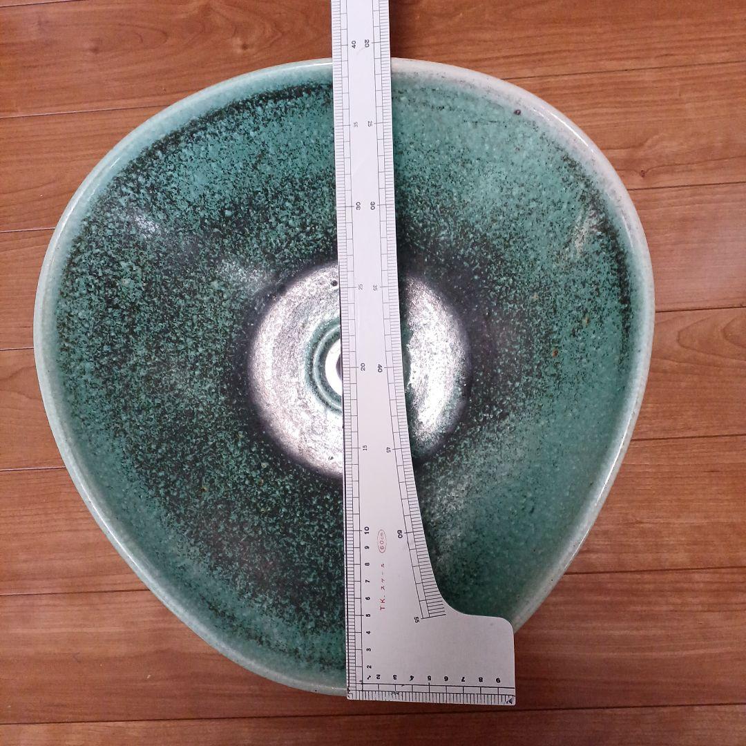 洗面ボウル 和風 緑色 約40cm