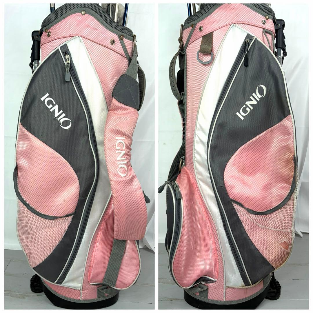 本格派 レディースゴルフクラブ 8本 ゴルフセット 初心者向 ダンロップ お試し