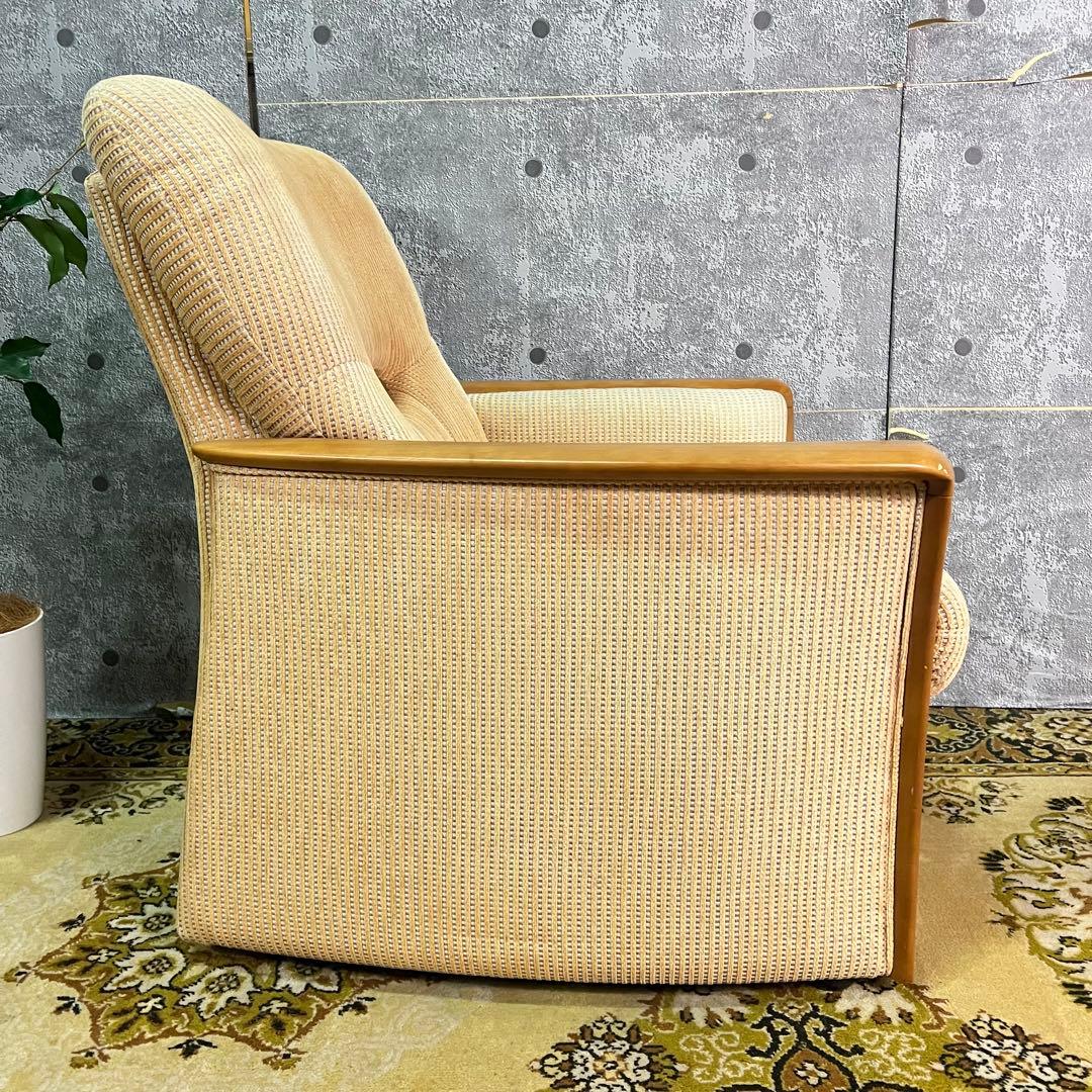 ꧁カリモク家具 karimoku꧂1人掛けアームソファ 1P リビングチェア