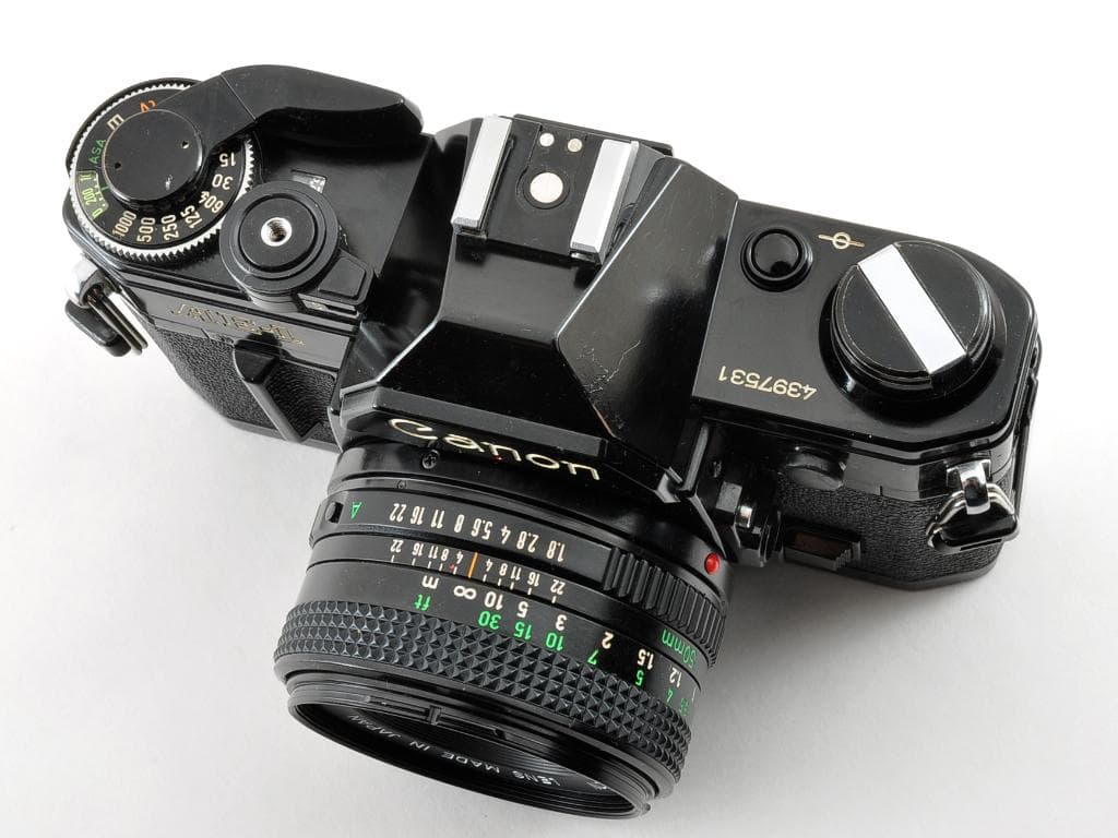 キヤノン AE-1 ブラック NEW FD 50mm f1.8《完動品》