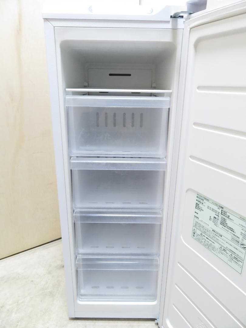 アイリスオーヤマ 2022年製 1ドア スリム 冷凍庫 80L 霜取り不要