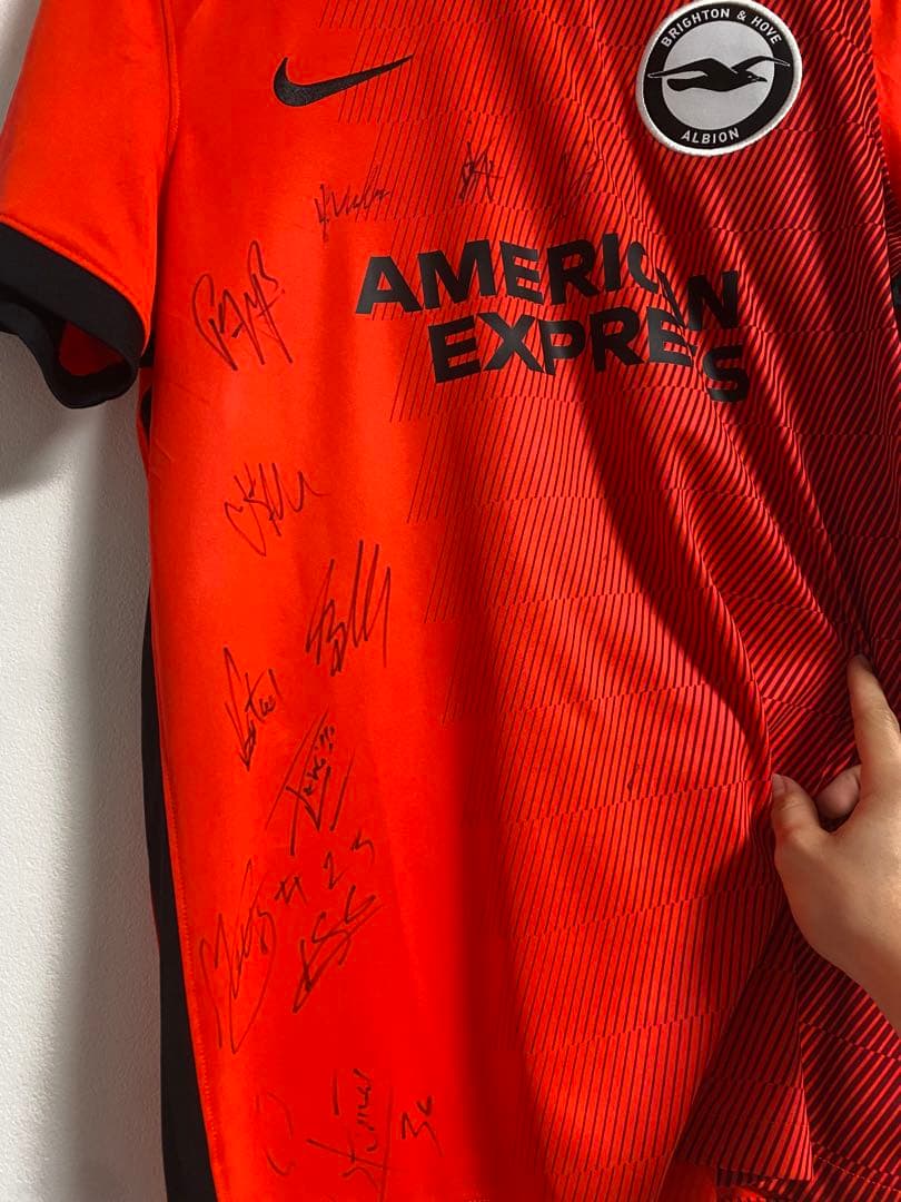 2022/23 ブライトン　アウェイユニ　サイン入り