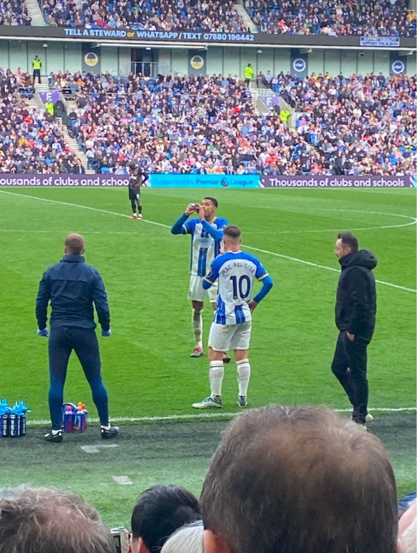 2022/23 ブライトン　アウェイユニ　サイン入り