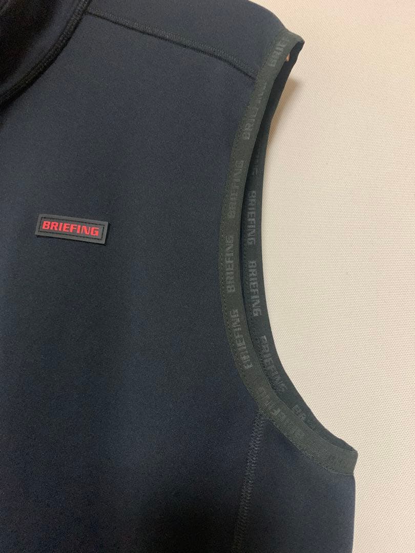 ブリーフィング フルジップ ダブルジップ ベスト ３Dロゴ エンボスロゴ XL