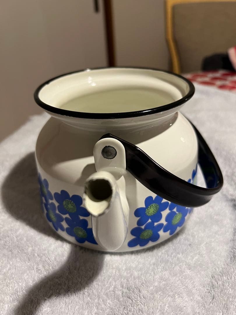 北欧　レア！フィネル　アラビア　sinivuokko 青い花　ケトル