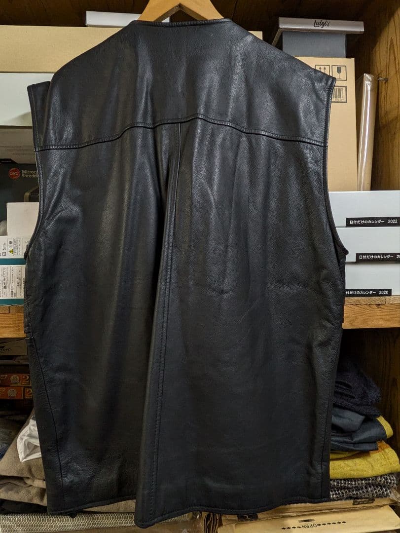 ラフシモンズ ２００２ＡＷ レザーベスト ヴァージニアクリーパー期