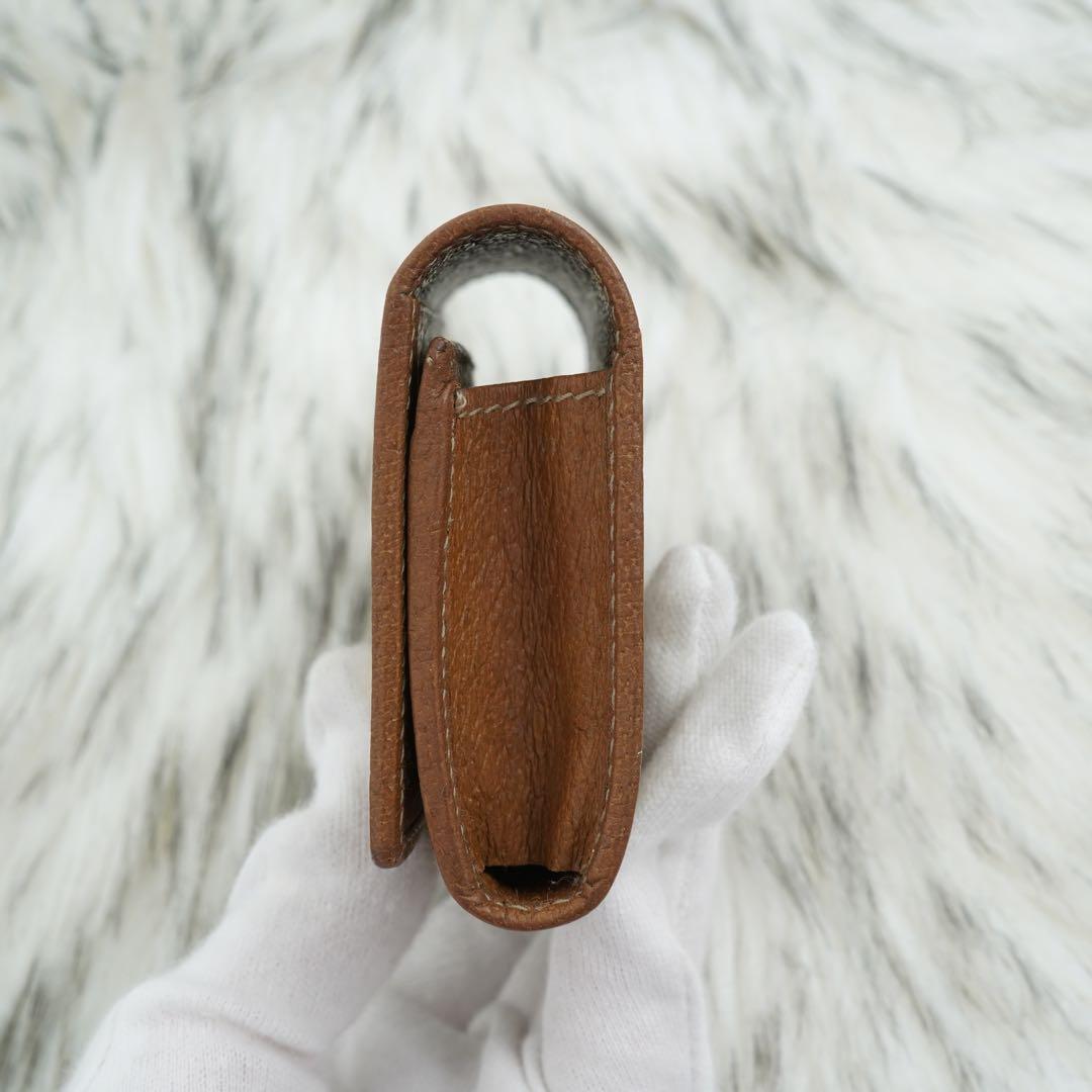 ほぼ未使用品　GUCCI グッチ　名刺入れ　カードケース　GG柄　シマライン