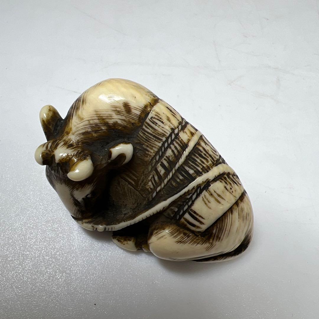 極上　喜久銘　牛根付　27g 東Y8-0114☆2F