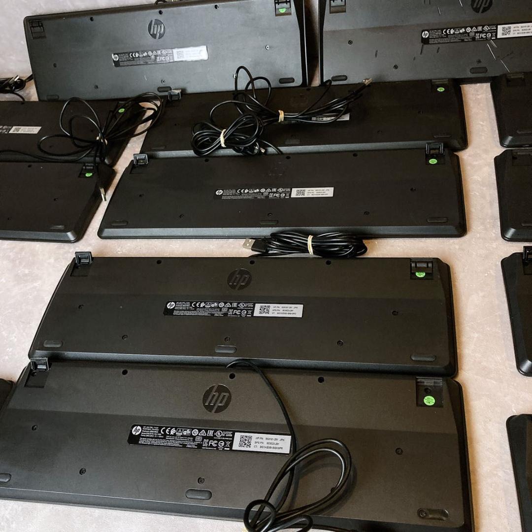 HP USBキーボード 13台セット　　キーボード　まとめ売り　ノートパソコン