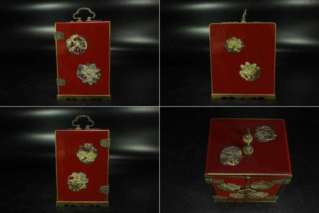 大阪 尚美堂造 純銀飾 宝石箱(K-LC805)