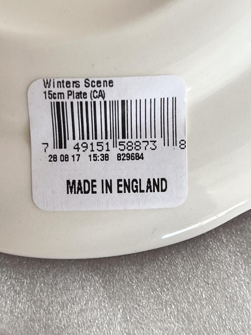 spode スポード 希少 赤皿 ウィンターズシーン ２枚セット 英国産 風景