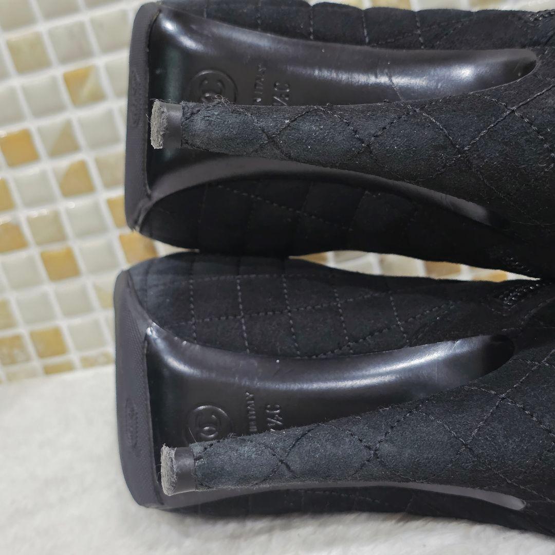 大幅値下CHANELシャネル ココマーク キルティング スエード ショートブーツ