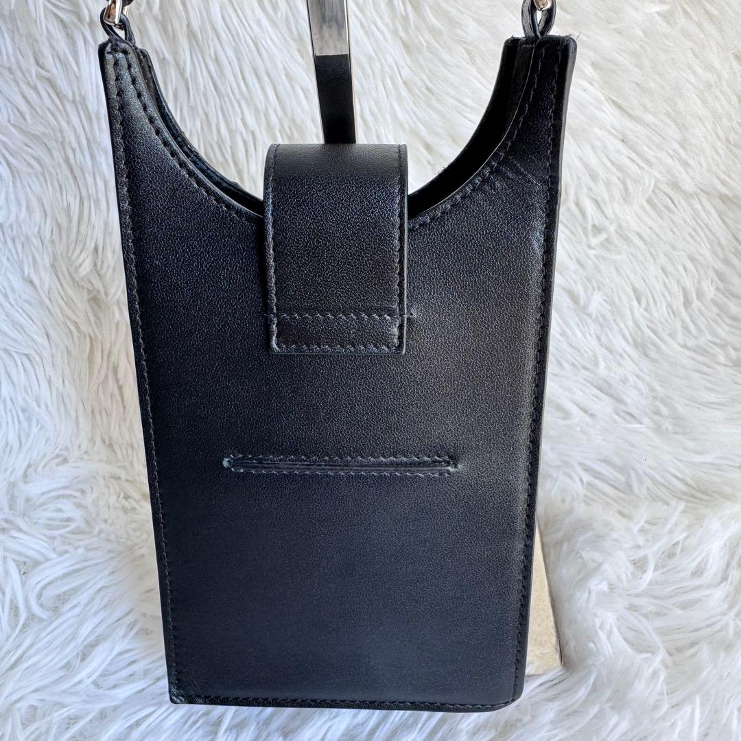 FENDI スマホバッグ ショルダーバック ブラック グレー ズッカ柄　2way