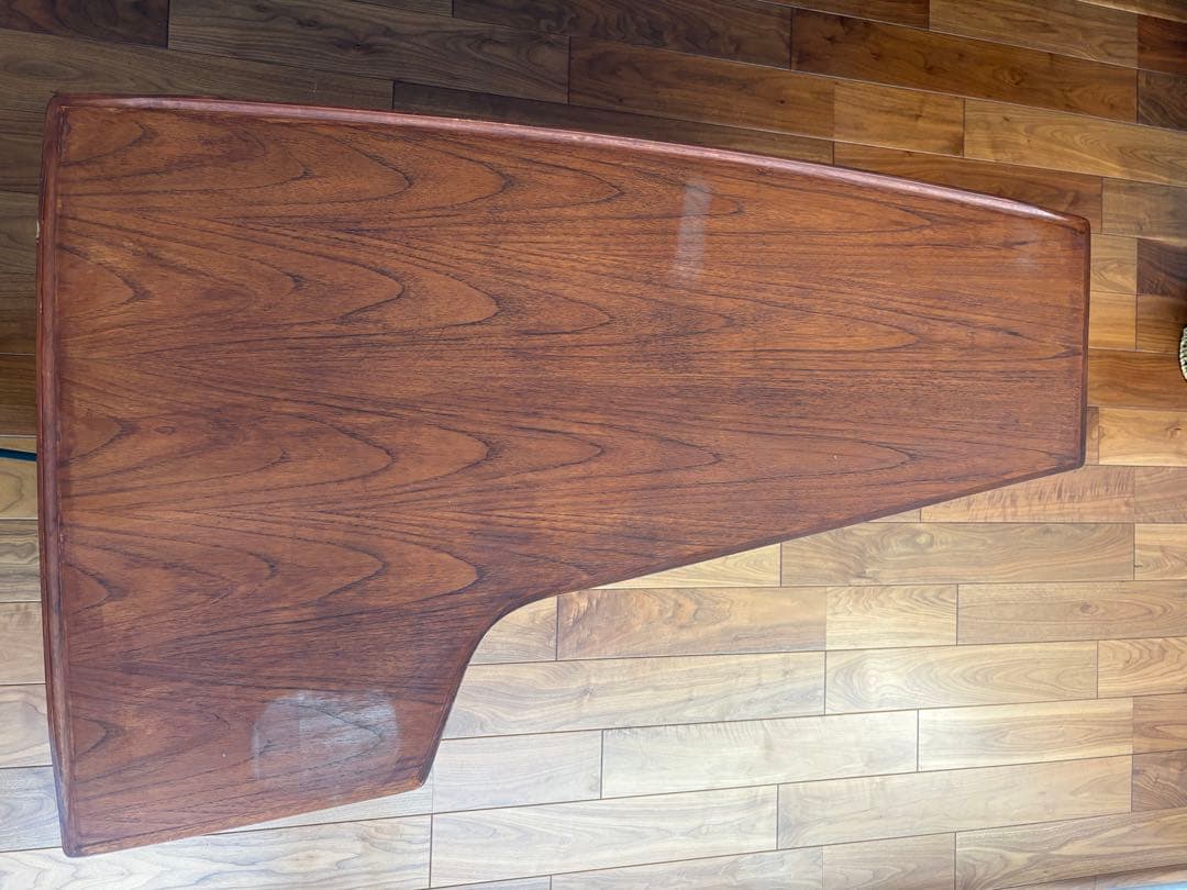 片袖デスク　チーク