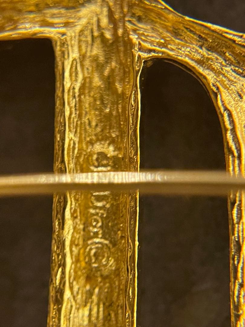 Christian Dior ゴールドブローチ・イヤリングセット【未使用品】