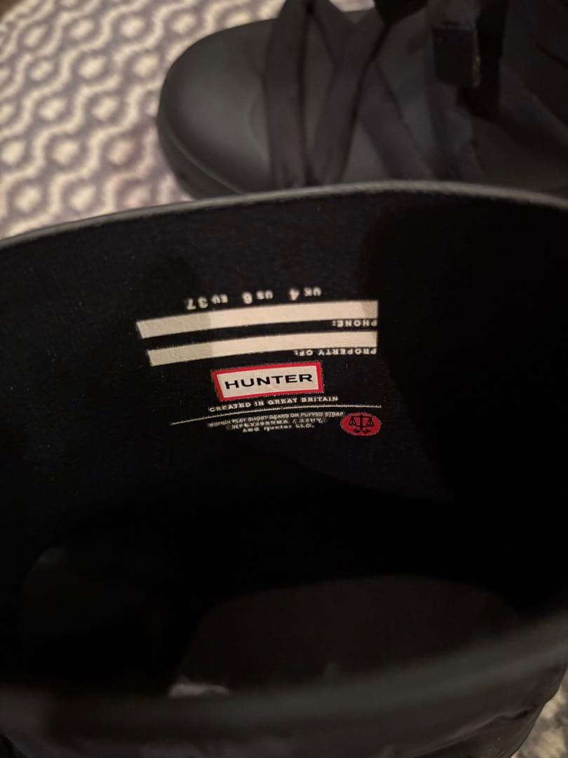 hunter ショートブーツ　リボン　ハンター　レインブーツ