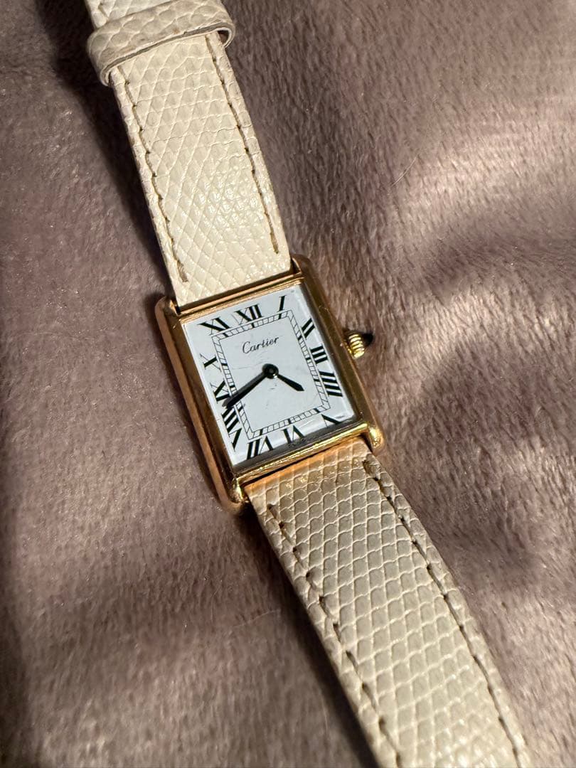 プレマストタンク　ベルト3色あり　Cartier 時計