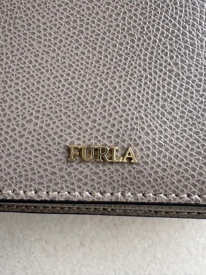 【極美品】FURLA フルラ ショルダーバッグ グレージュ