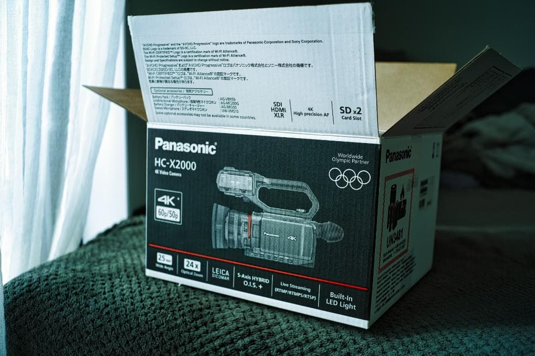 通電19h■4K 業務用カメラHC-X2000+バッテリー3本等セット