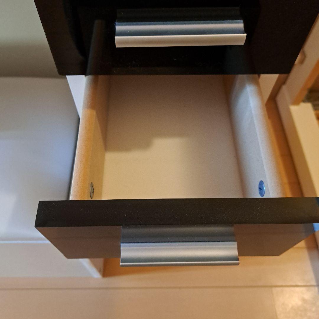 モダン ドレッサー 鏡台 ホワイト ブラック