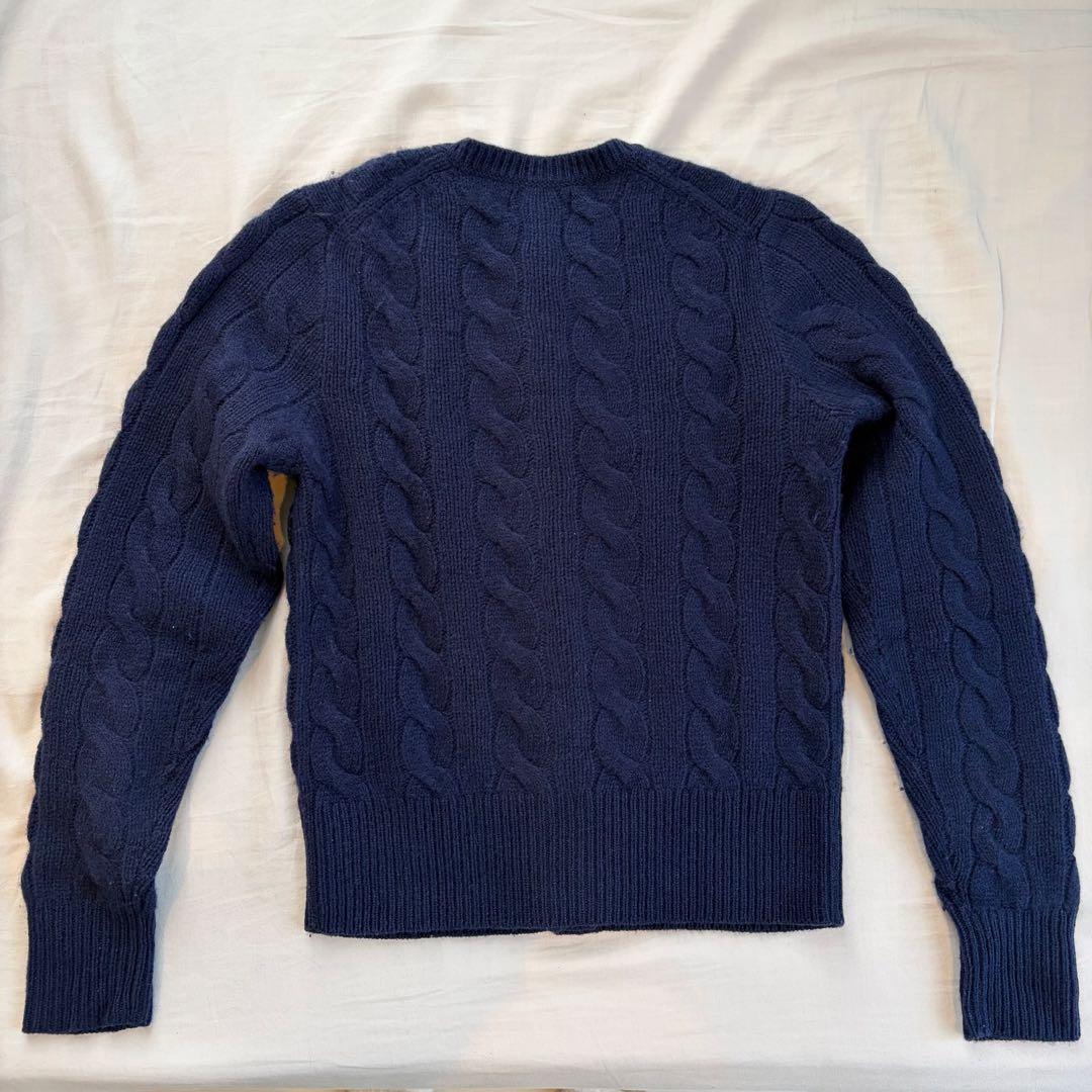 POLORALPHLAUREN ケーブルニット ウールカシミヤ カーディガン