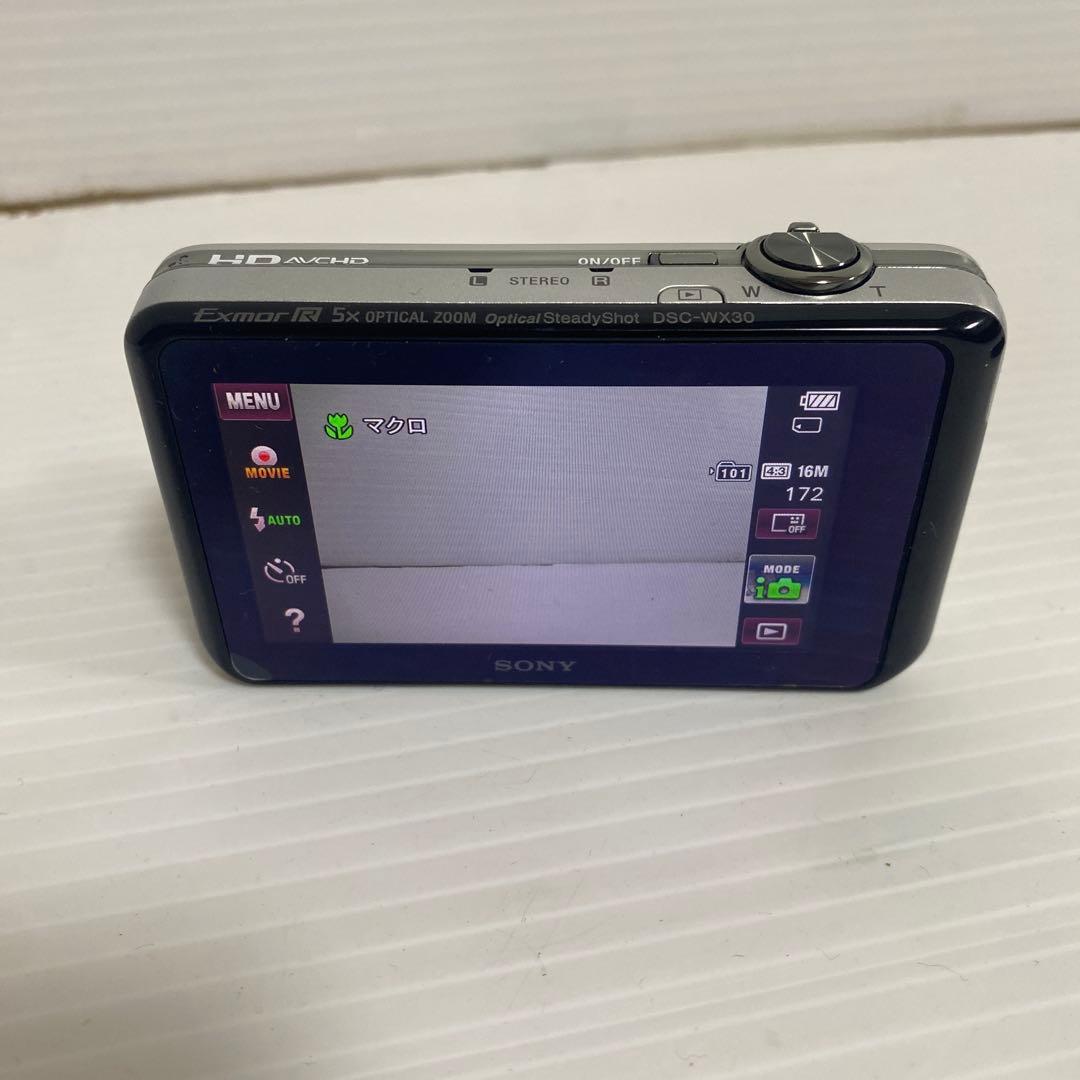 【美品】ソニー サイバーショット コンパクト デジカメDSC-WX30 カメラ
