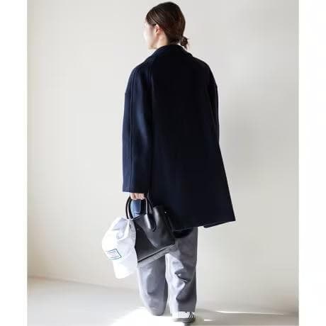 SLOBE IENA メルトンビッグPコート ウール スタンドカラー 36
