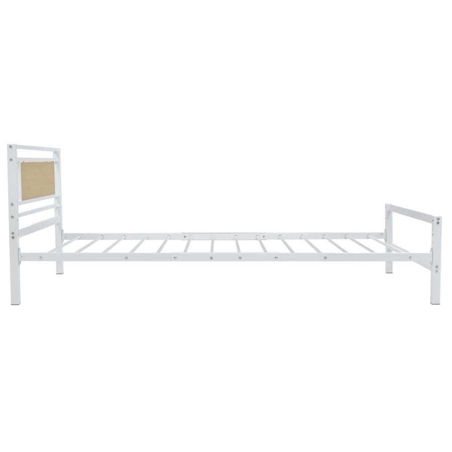 【ホワイト】パイプベッド シングル ベッド 宮 三段階高さ調整可 子供部屋