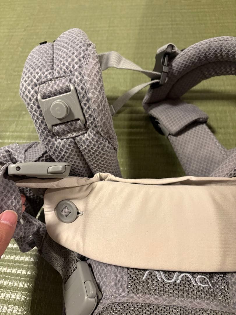 NUNA 抱っこ紐　カドル　cudl グレー 収納バッグ付き