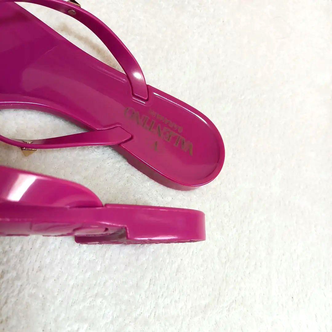 VALENTINO ヴァレンティノ ロックスタッズ ラバー トングサンダル 37