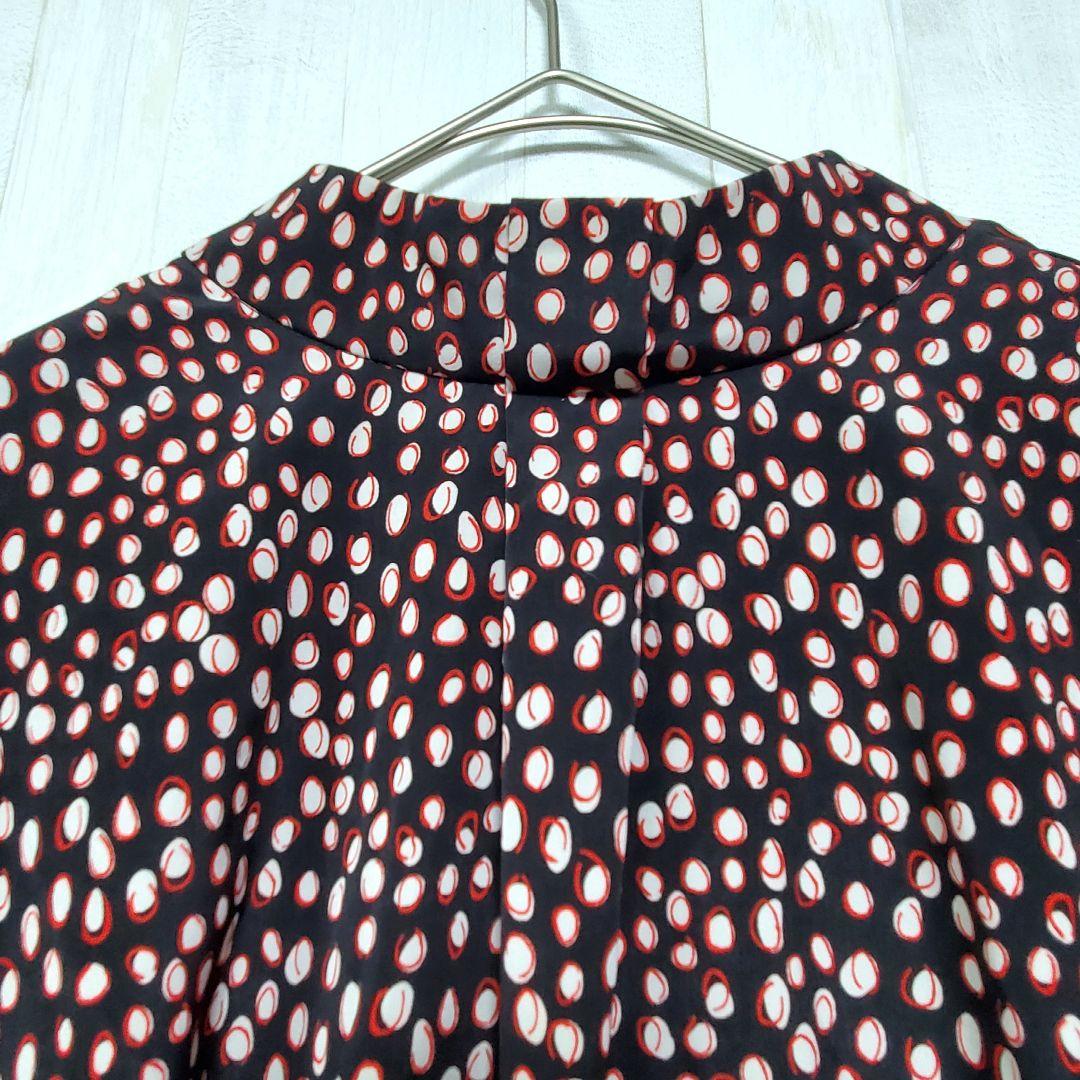 soeju レオパード柄 ボウタイ ブラウス 手洗い可