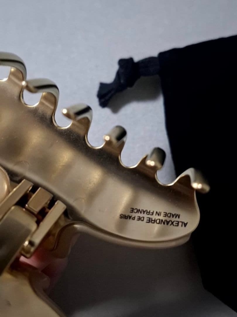 【美品】アレクサンドルドゥパリ M ヘアクリップ　人気のゴールド 完売品