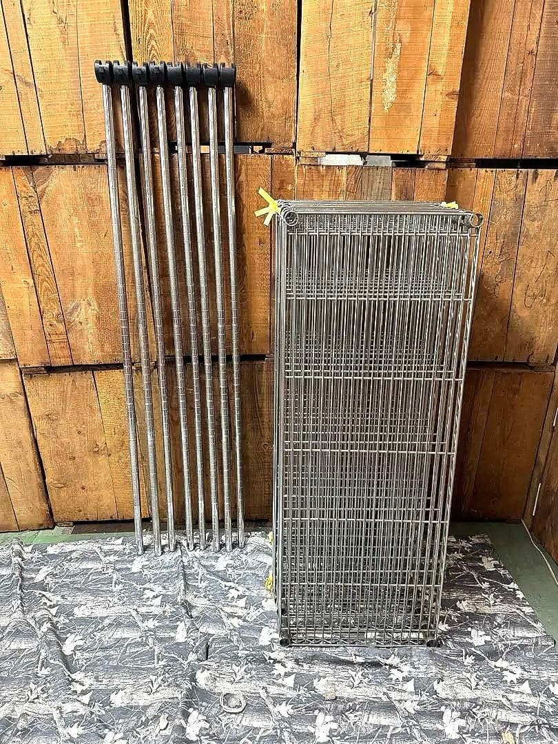 最終お値引き！2セット売り　大容量メタルラック　シェルフ　スチールラック