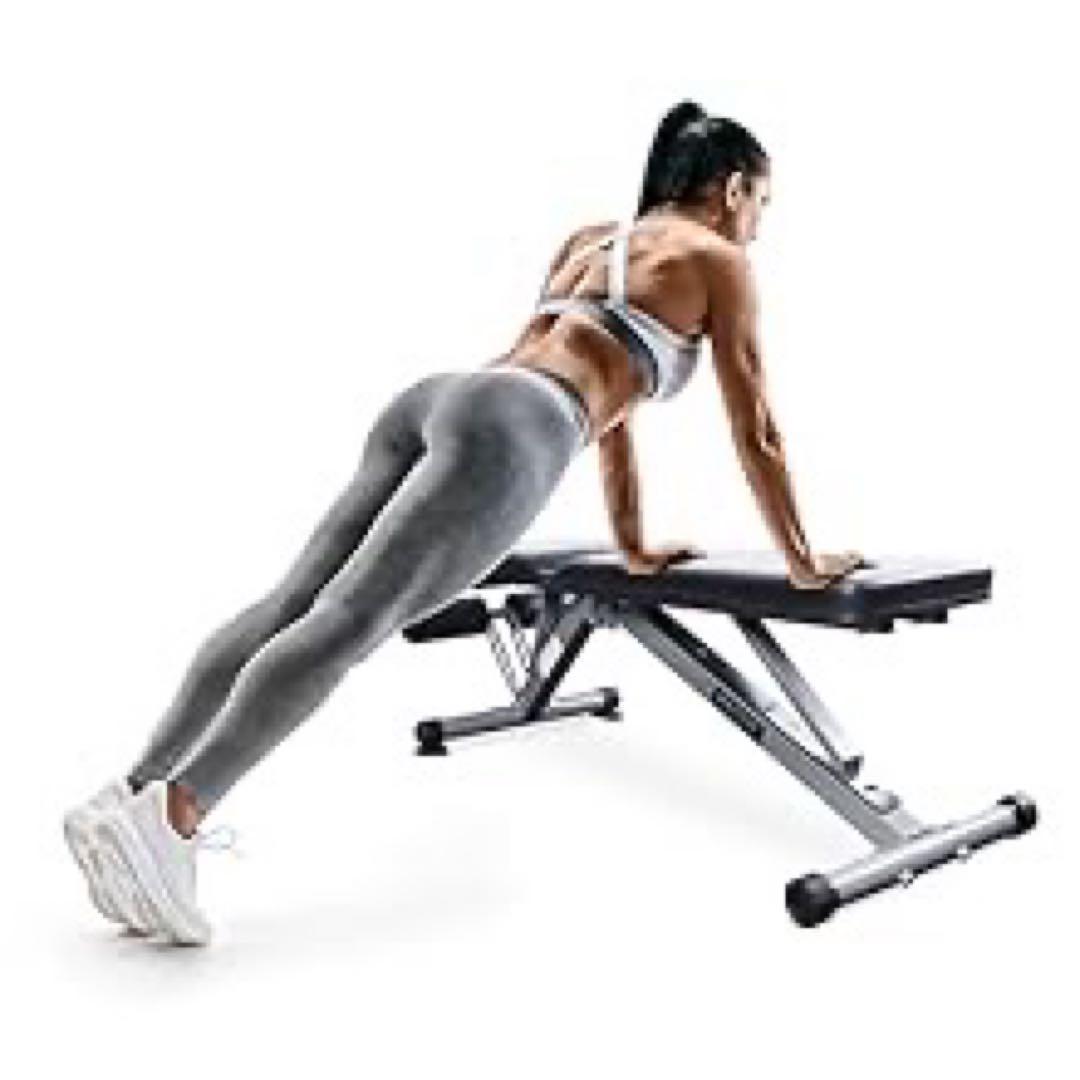 【完全未使用】1台3役 マルチ トレーニングベンチ 薄いライトグレー